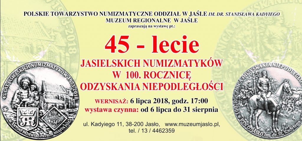 45 lecie jasielskich numizmatyków