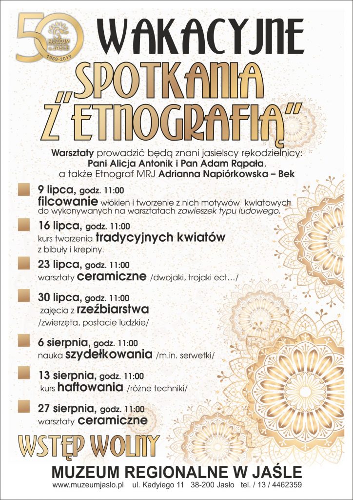„spotkania z etnografiĄ” a ściślej ze sztuką typu ludowego.