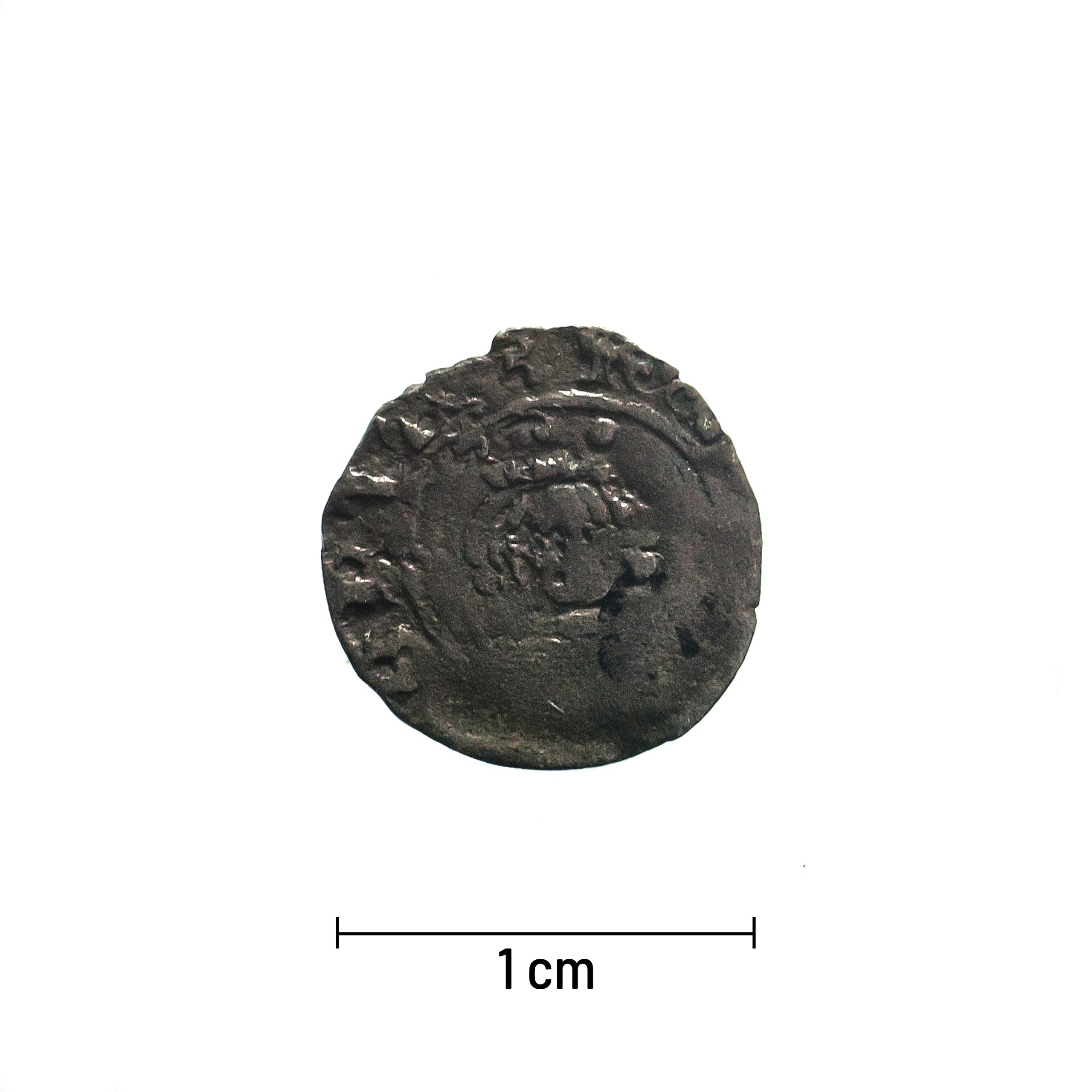 0012 zbiory numizmatyczne st. kadyiego; kazimierz wielki (1333-1370); denar – awers