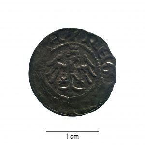 0020 zbiory numizmatyczne st. kadyiego; władysław jagiełło (1398-1414); trzeciak- awers