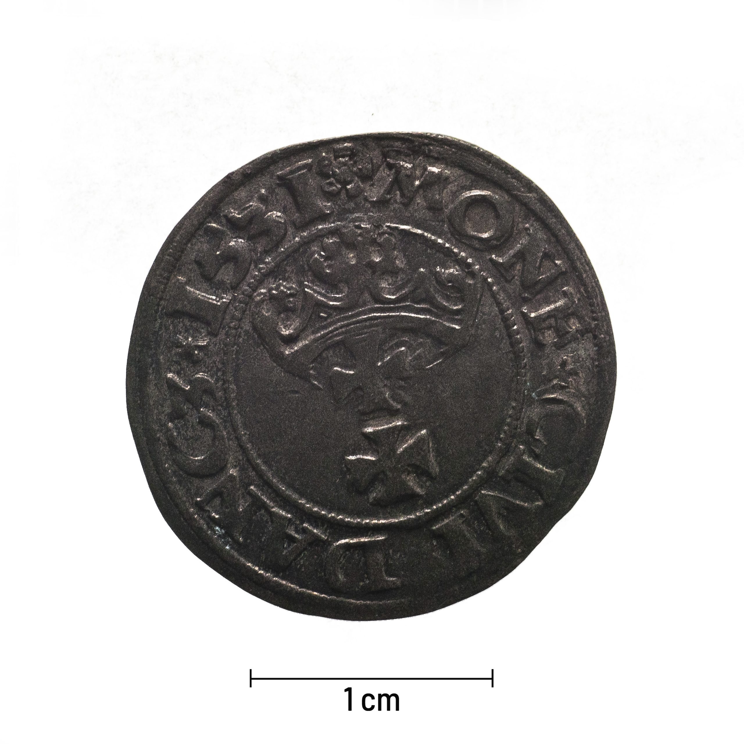 0084 zbiory numizmatyczne st. kadyiego; zygmunt i stary (1531); szeląg gdański- rewers