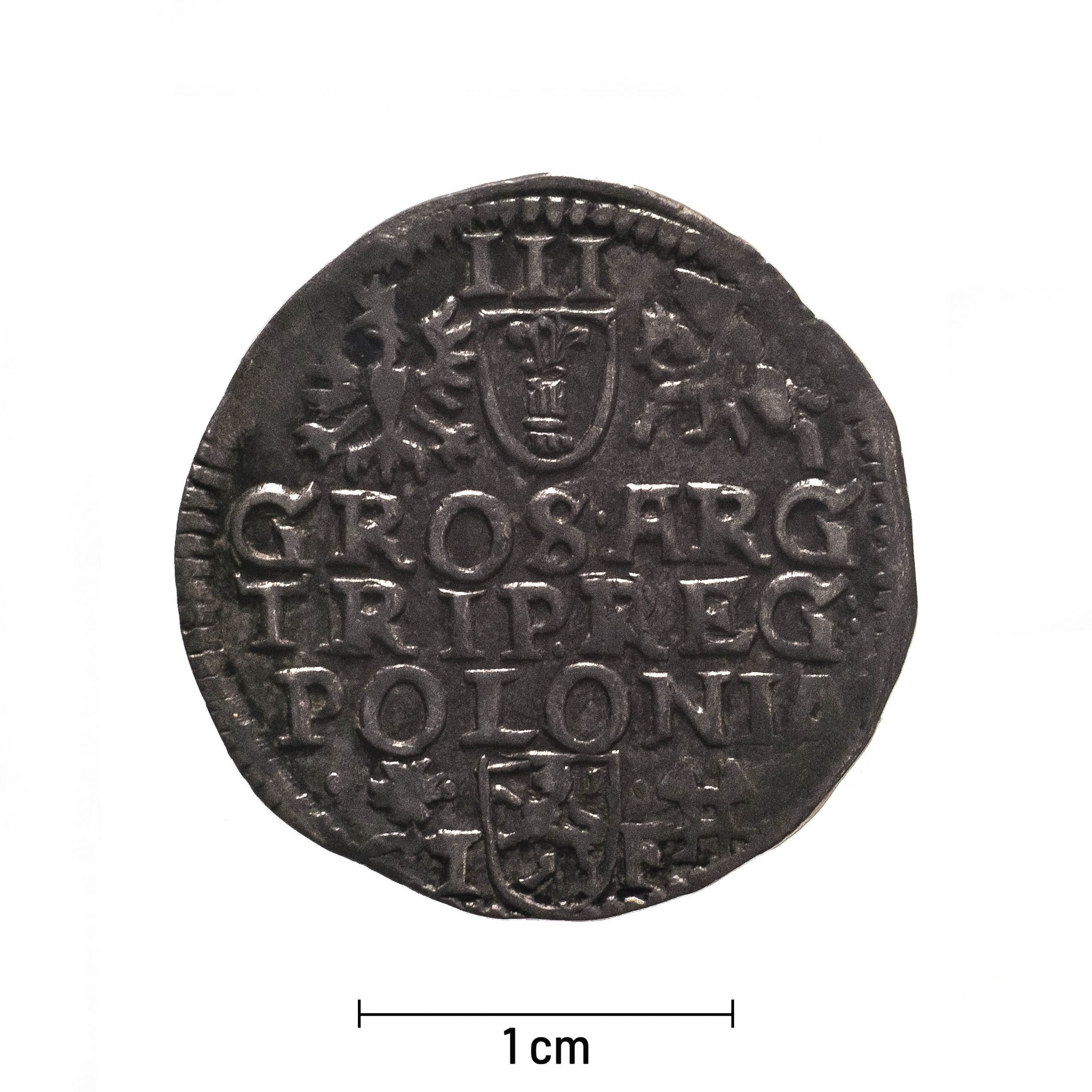 0280 zbiory numizmatyczne st. kadyiego; zygmunt iii waza (1595); trojak koronny(2) - awers