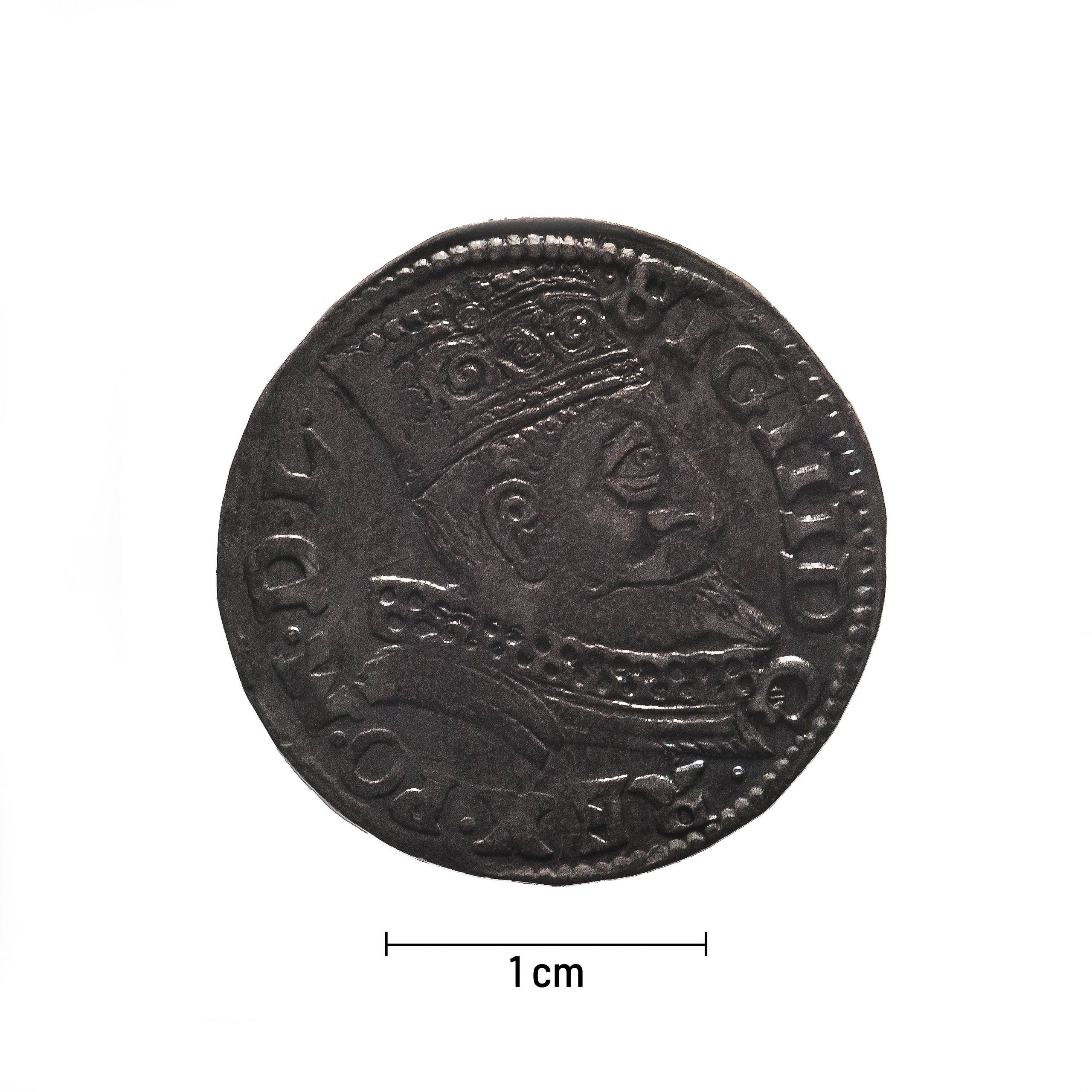 0318 zbiory numizmatyczne st. kadyiego; zygmunt iii waza (1599); trojak koronny (2) – awers