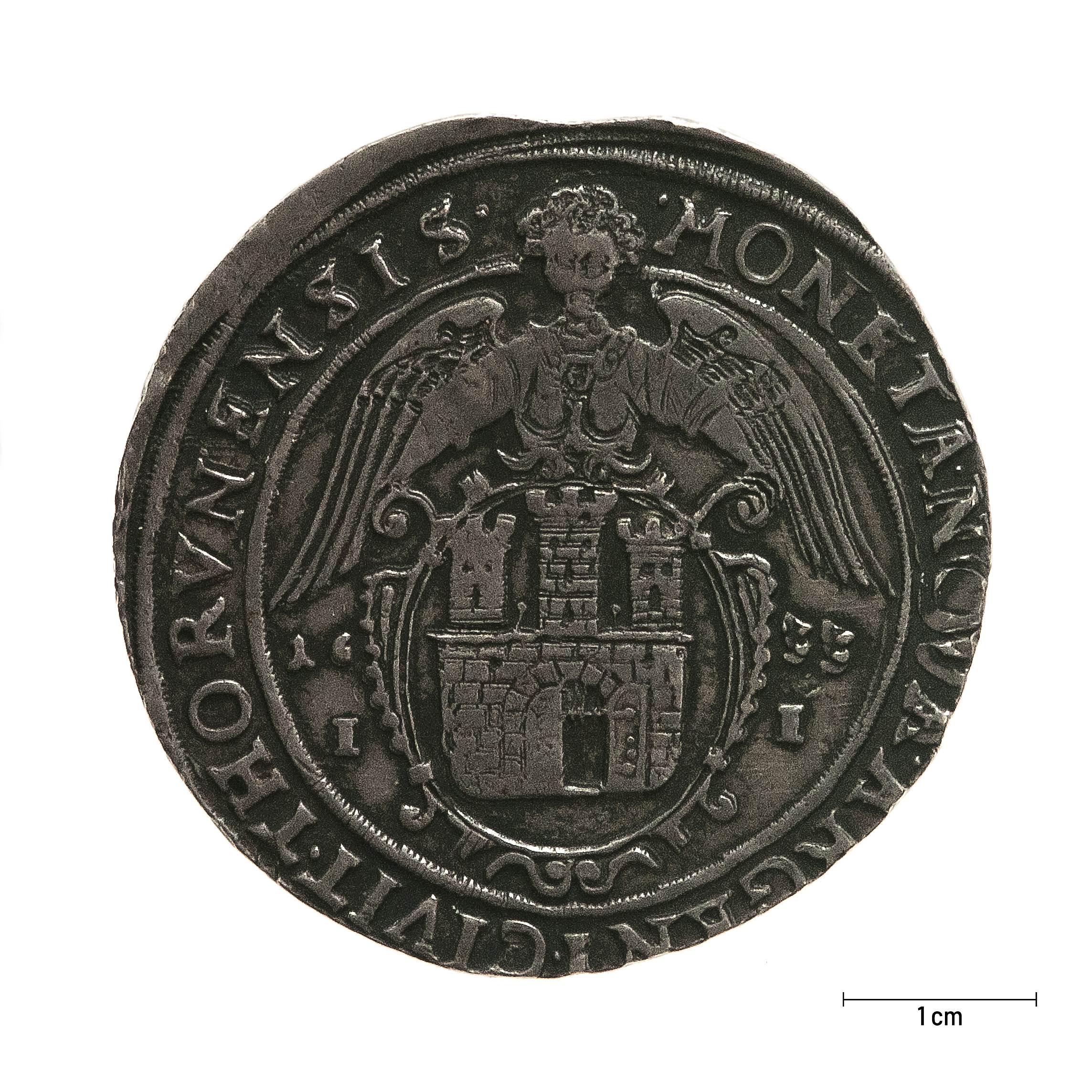 0467 zbiory numizmatyczne st. kadyiego; władysław iv waza (1633); talar toruński – rewers