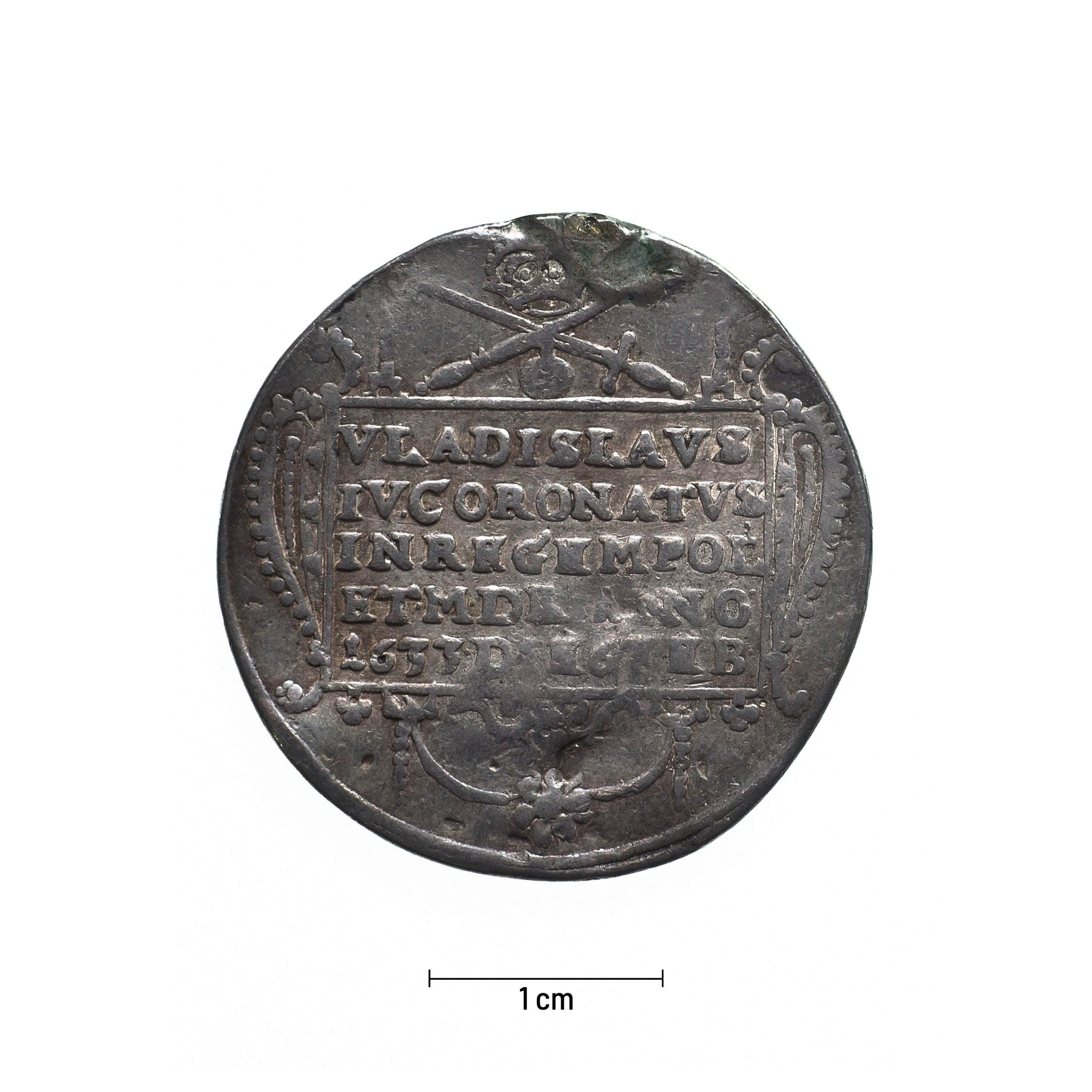 0476 zbiory numizmatyczne st. kadyiego; władysław iv waza (1633); medal koronacyjny - awers