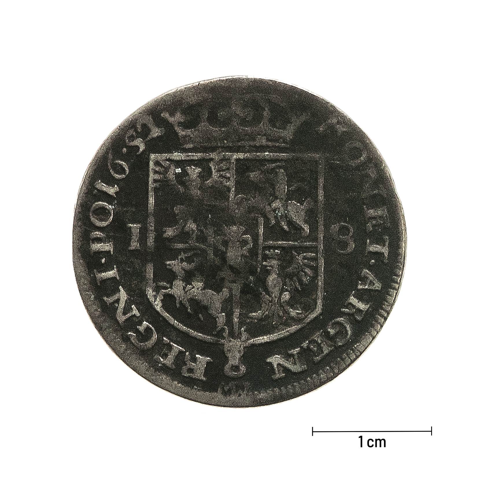 0519 zbiory numizmatyczne st. kadyiego; jan kazimierz (1652); ort koronny– rewers