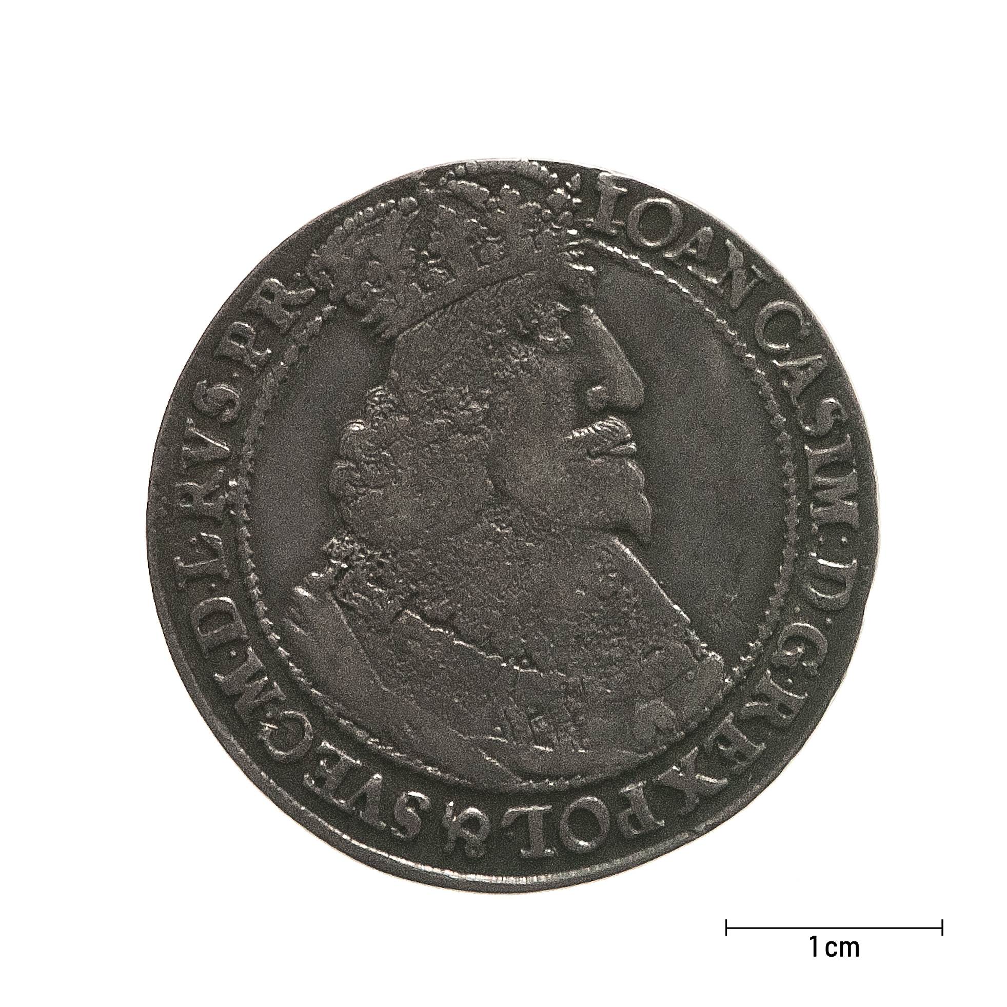 0571 zbiory numizmatyczne st. kadyiego; jan kazimierz (1649); półtalar gdański– awers