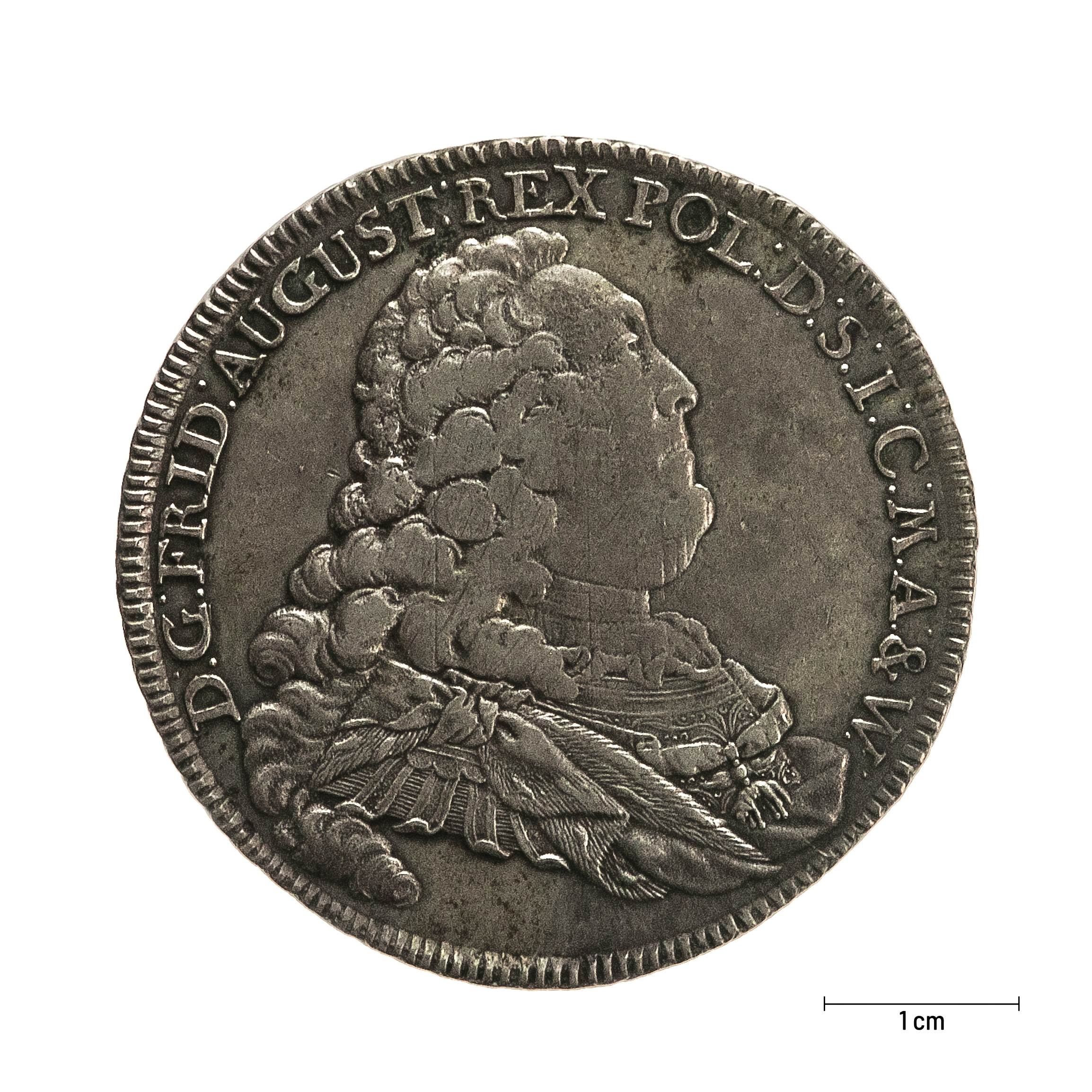 0658 zbiory numizmatyczne st. kadyiego; august iii sas (1757); talar sasko-polski – awers