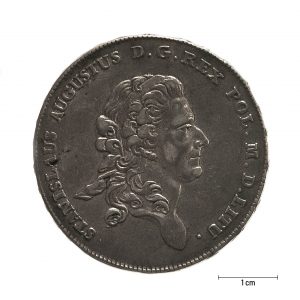 0737 zbiory numizmatyczne st. kadyiego; stanisław august (1778); talar – awers