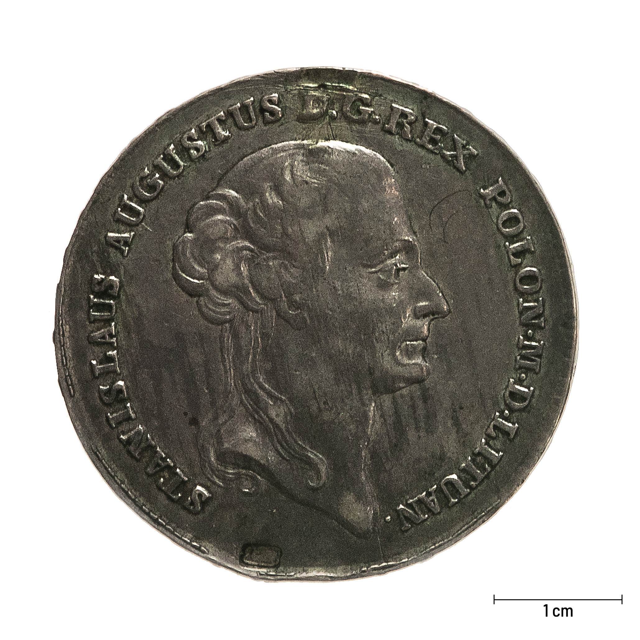 0738 zbiory numizmatyczne st. kadyiego; stanisław august (1788); talar – awers