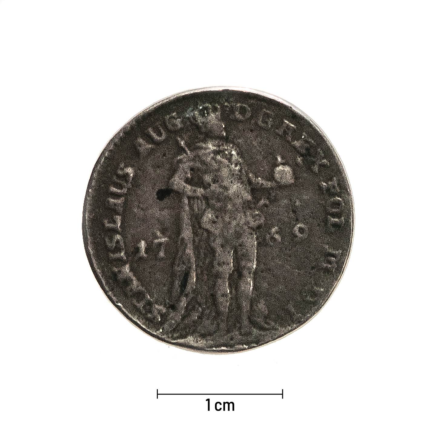 0740 zbiory numizmatyczne st. kadyiego; stanisław august (1795); talar 6 złotowy – rewers
