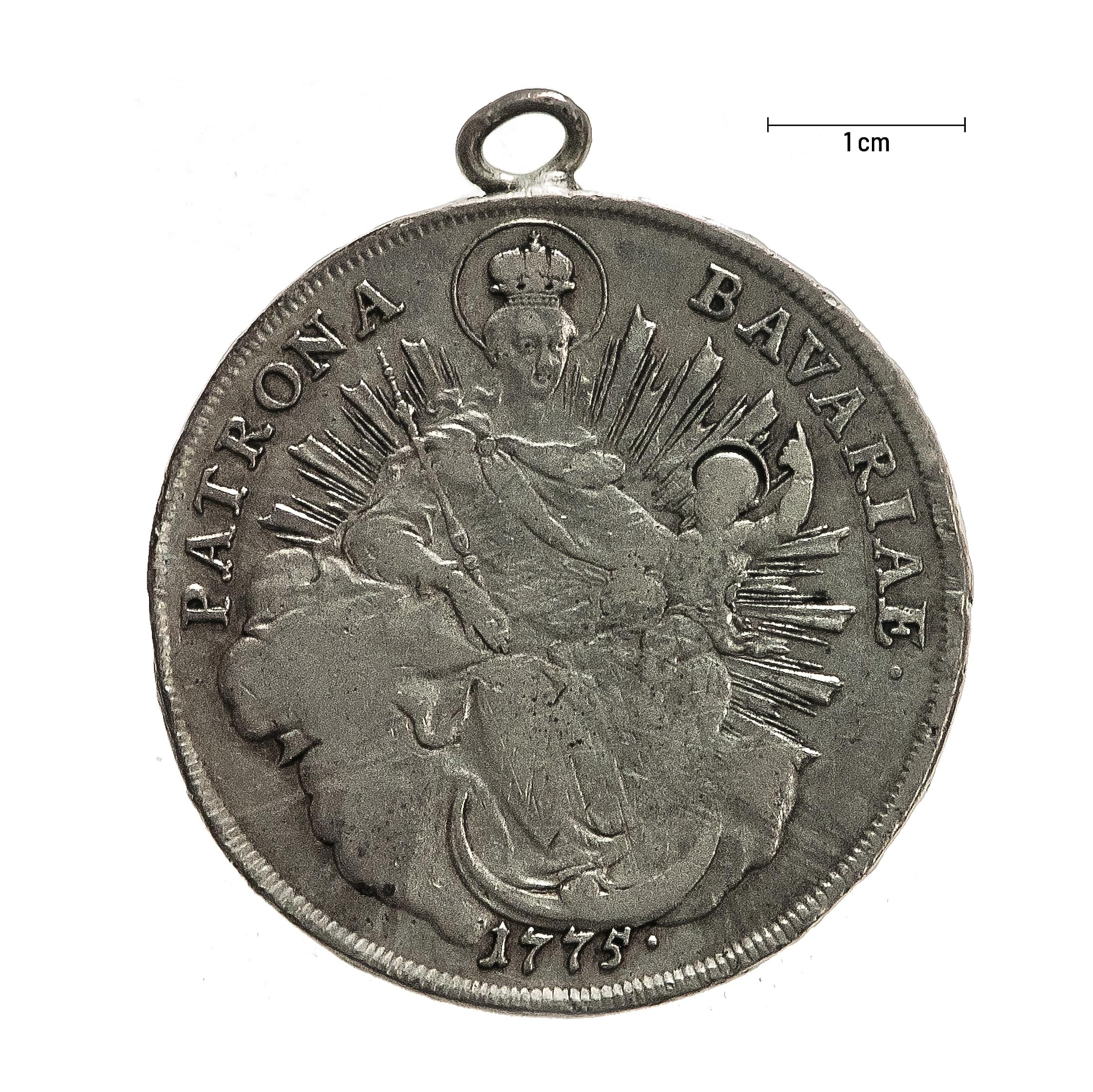 0927 Zbiory numizmatyczne St. Kadyiego; Maksymilian Józef książę bawarski (1775); talar bawarski - rewers