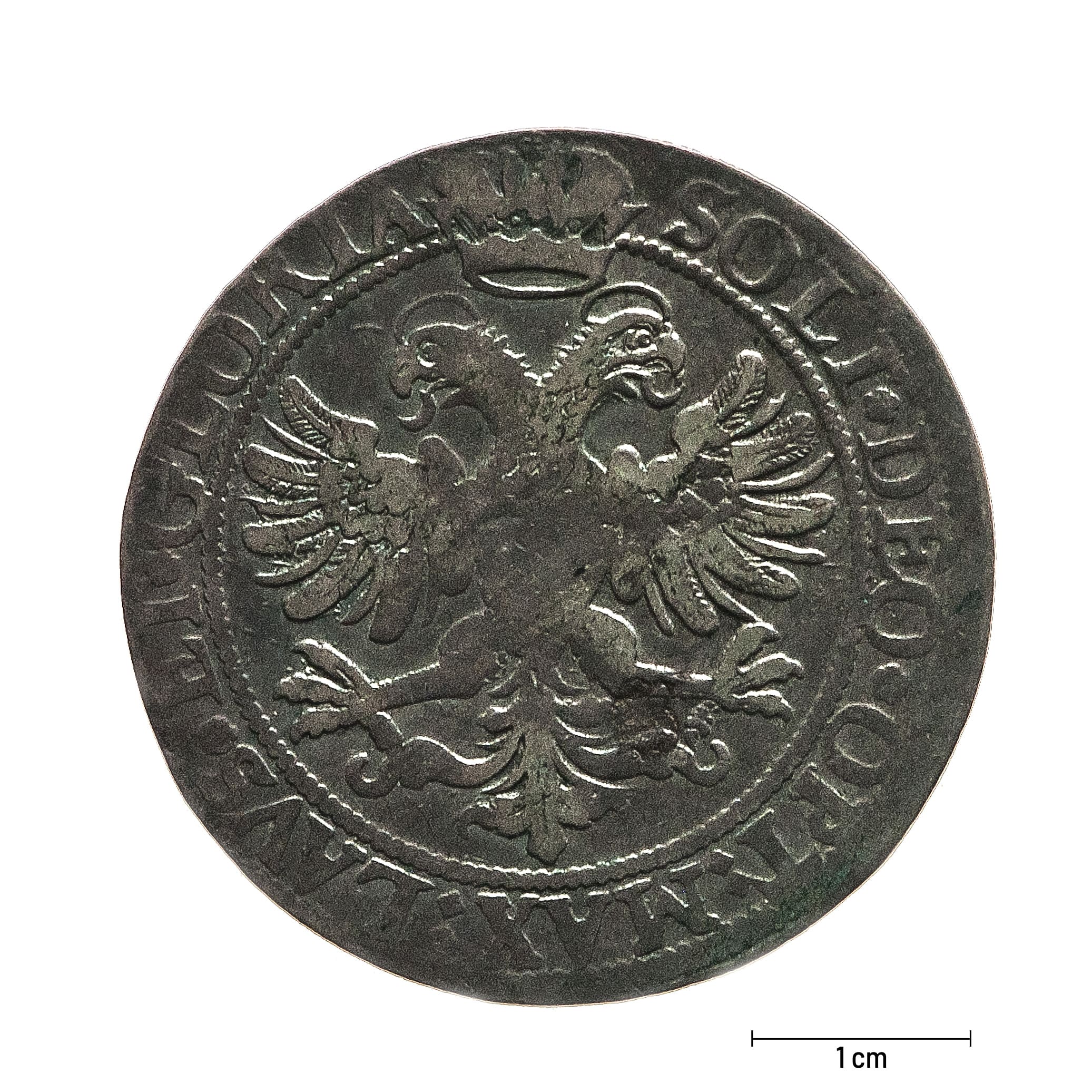 0934 Zbiory numizmatyczne St. Kadyiego; (1761); Sanct Gallen, Szwajcaria (1623); talar - rewers