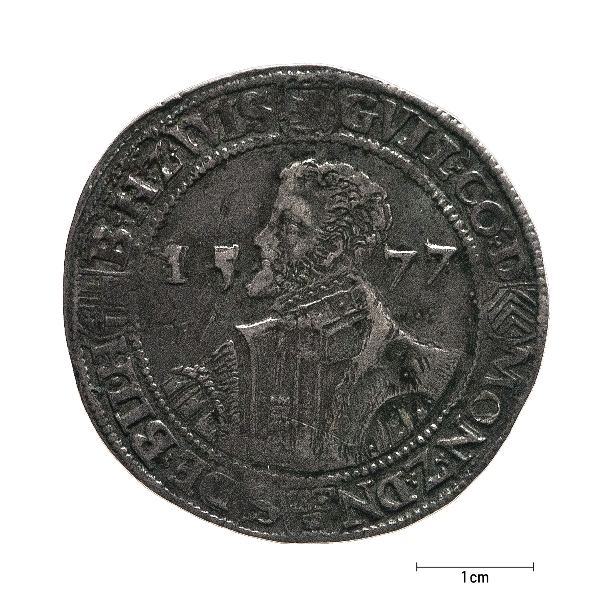 0935 Zbiory numizmatyczne St. Kadyiego; Księstwo Dieren (1577); talar – awers