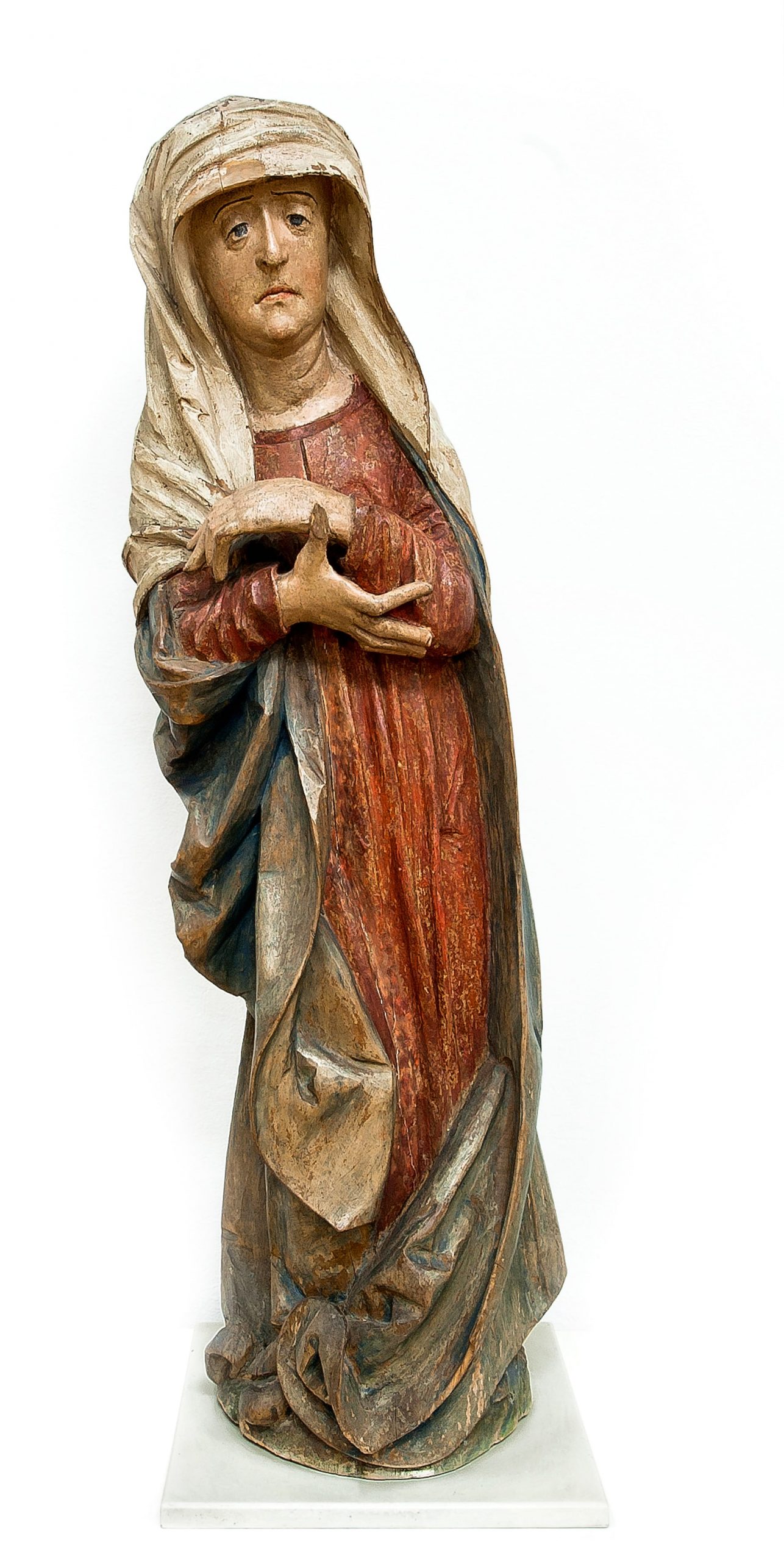 104 ah – rzeźba matki boskiej bolesnej, ok. 1525 r., polska południowo-wschodnia, drewno polichromowane.