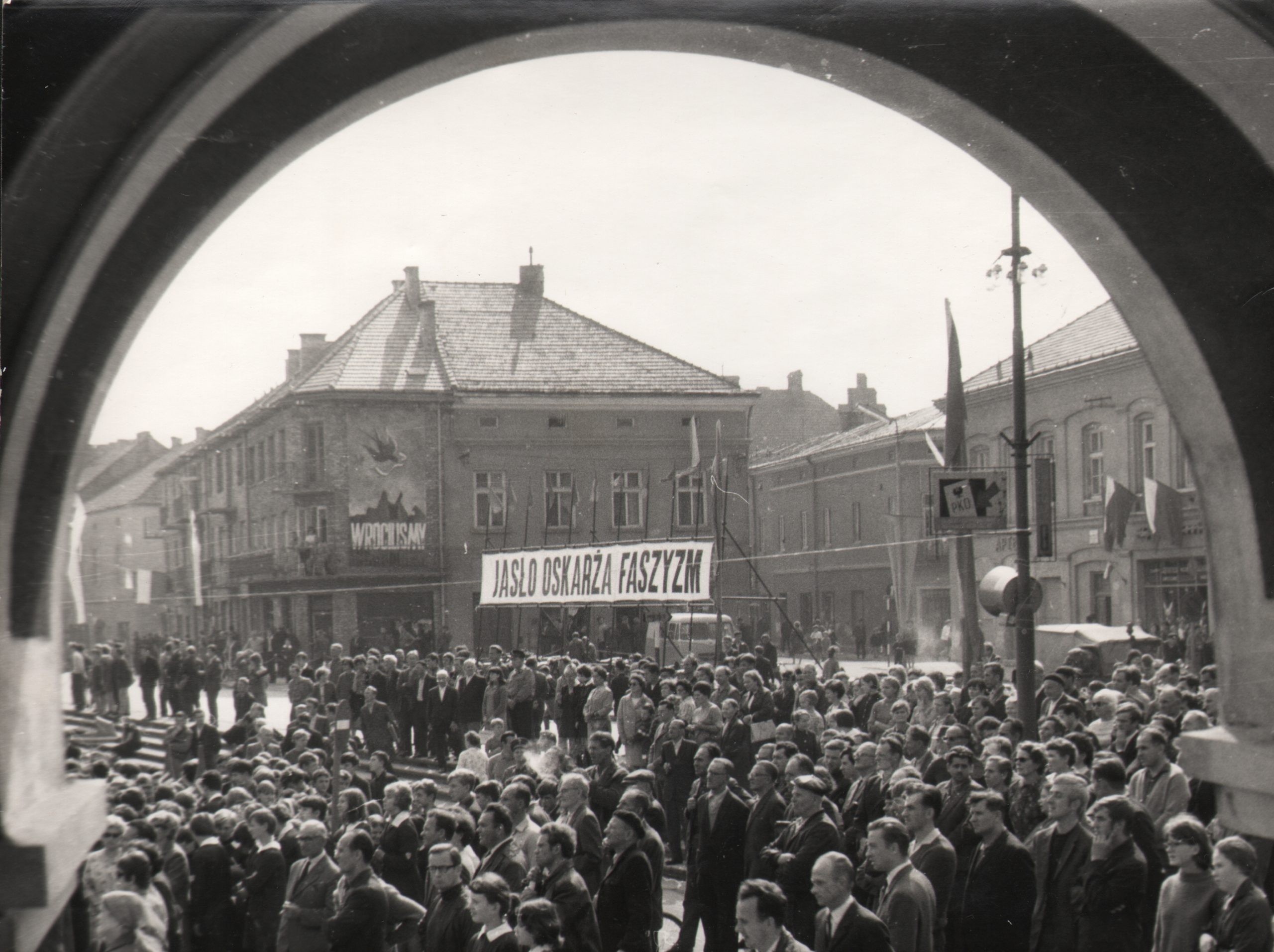160 af manifestacja  "jasło oskarża faszyzm" 14 września 1968 r.