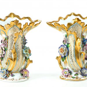 1625 ah wazon porcelanowy, nie sygnowany xix w.