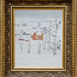 2112 ah autor ignacy pinkas, bystra na Śląsku, 1930-31, olej dykta, 22x27 cm