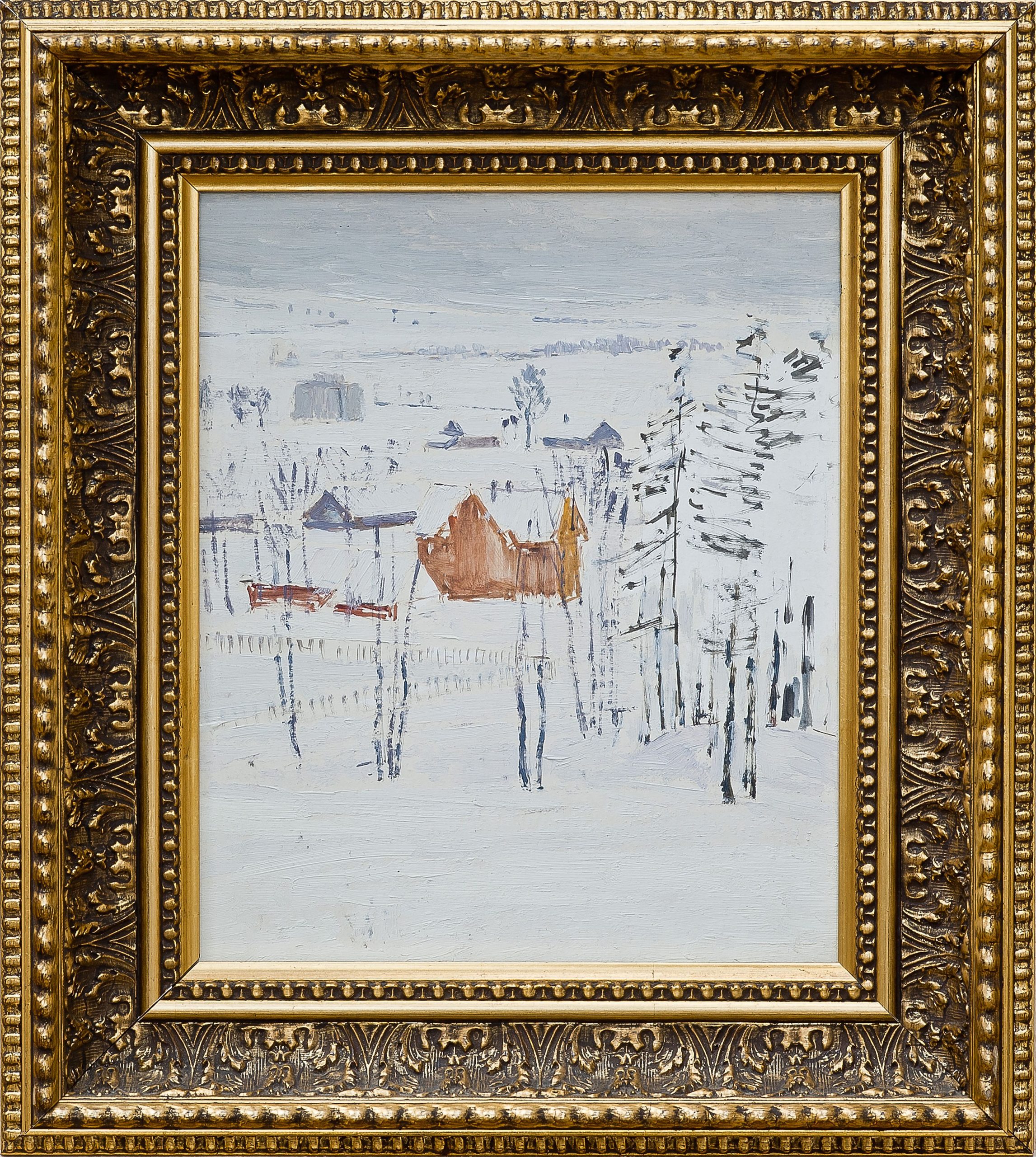 2112 ah autor ignacy pinkas, bystra na Śląsku, 1930-31, olej dykta, 22x27 cm
