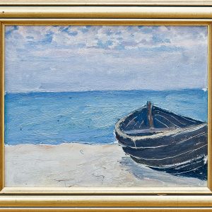 2147 ah autor ignacy pinkas, Łódź, 1933, olej dykta, 22x27 cm.