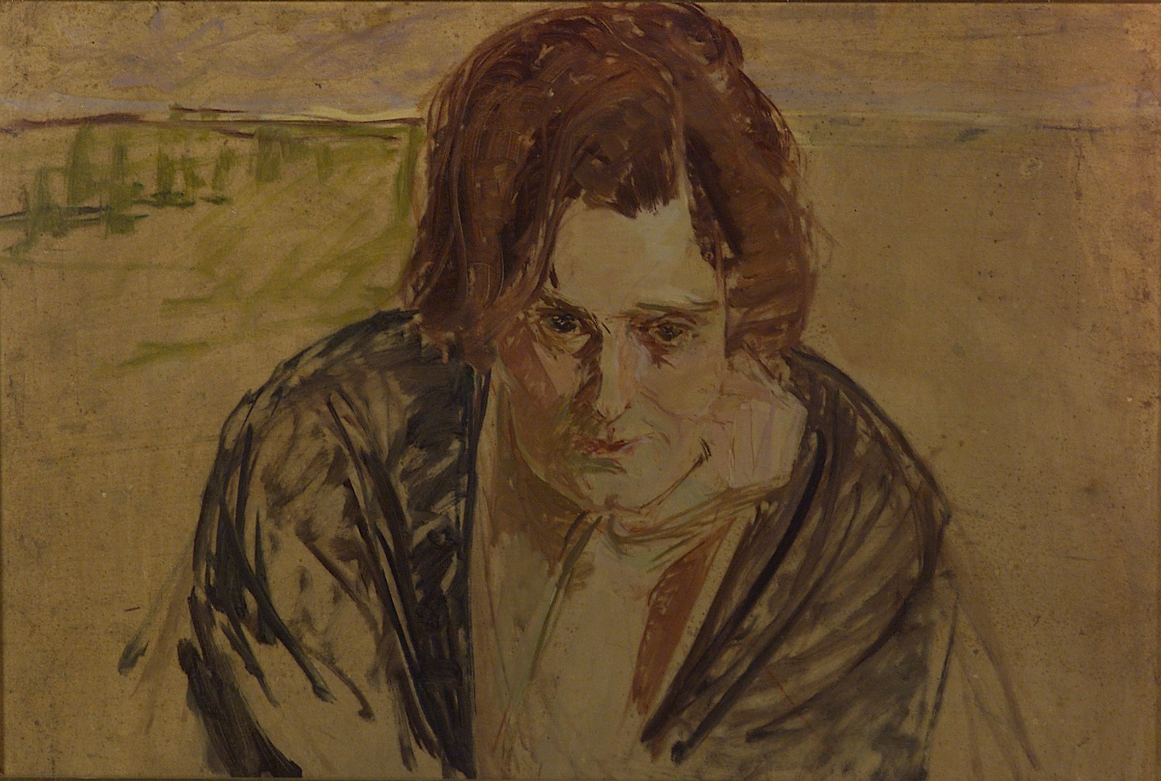 2322 AH autor Ignacy Pinkas, Studium, olej dykta, 69x47, fot