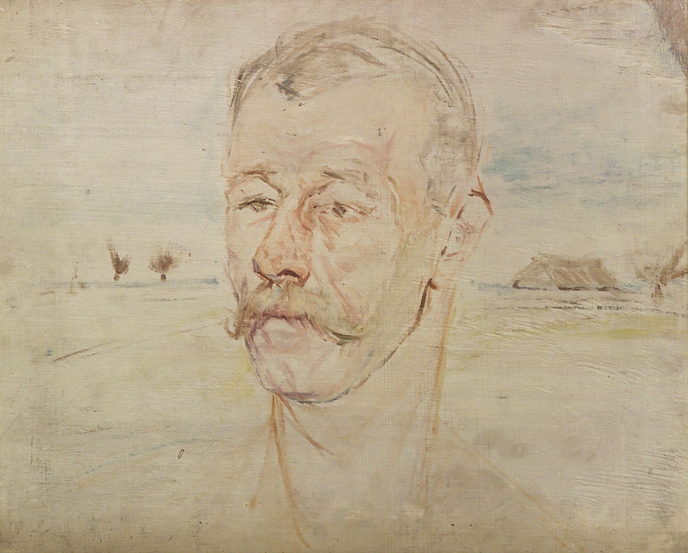2325 AH autor Ignacy Pinkas, Studium do portretu krakowskiego kominiarza, olej sklejka, 40 x x50, fot