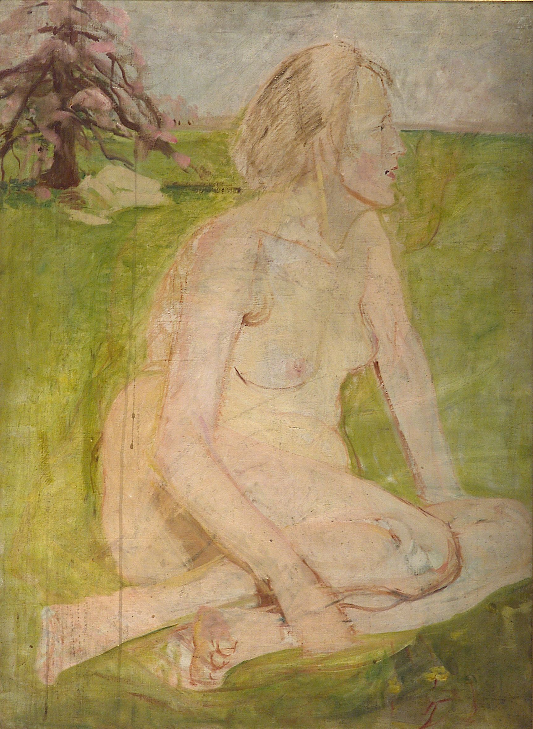 2392 AH autor Ignacy Pinkas, Akt, olej płótno, 90x66 cm, fot