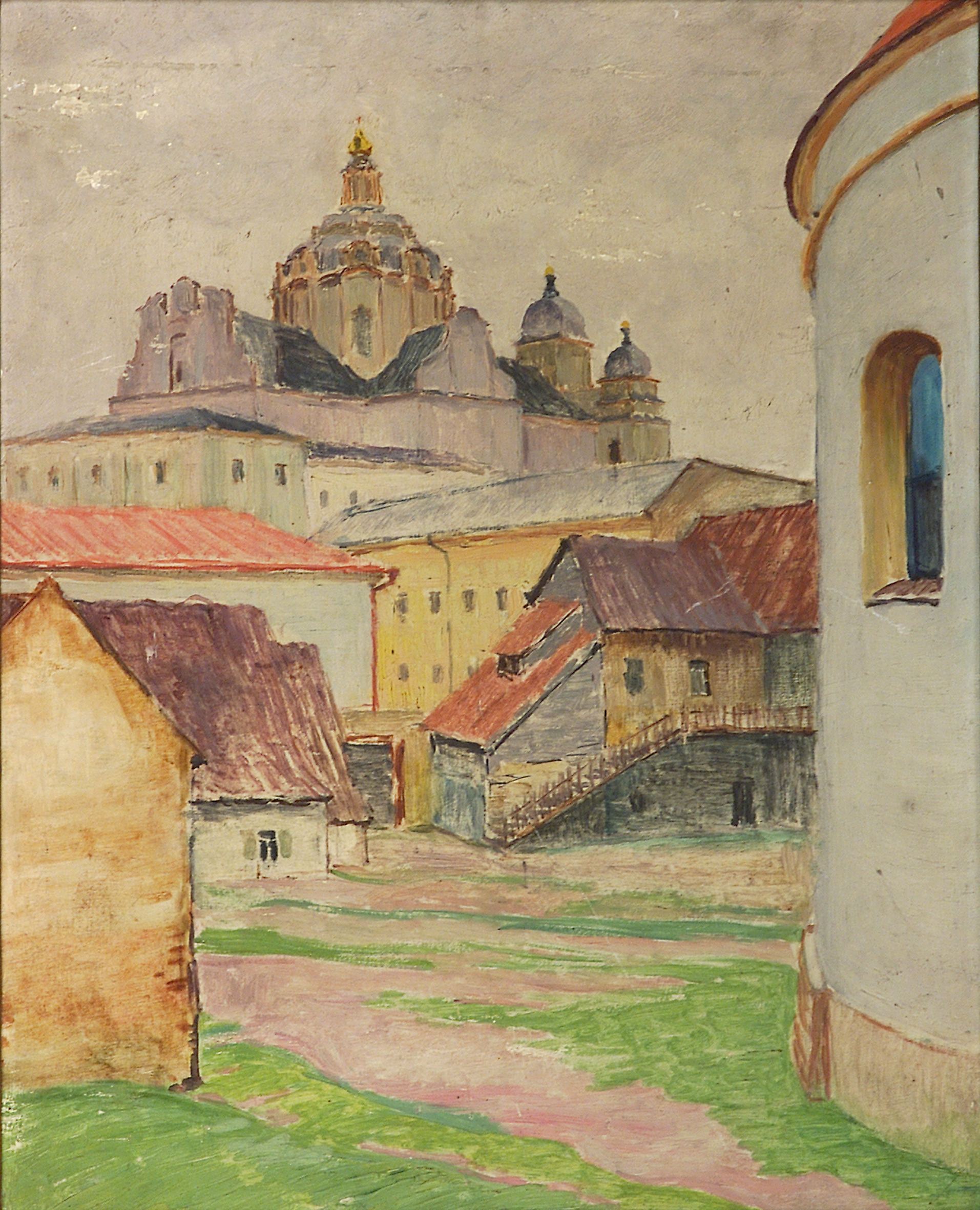 2407 AH autor Ignacy Pinkas Wilno, 1928, olej dykta, 50x40, fot