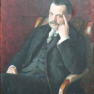 245 ah – autor erwin czerwenka, portret  józefa wiśniowskiego, 1923 r., olej na płótnie-min