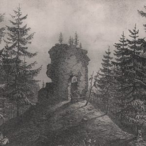 25 af golesz, ruiny zamku, poł xix w.