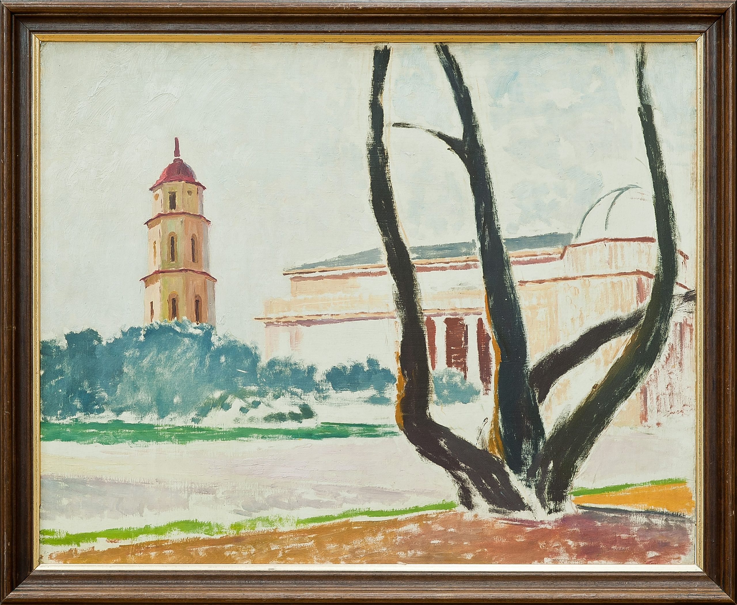 2501 AH autor Ignacy Pinkas, Katedra w Wilnie, 1928, olej dykta, 53x43, fot. MSz