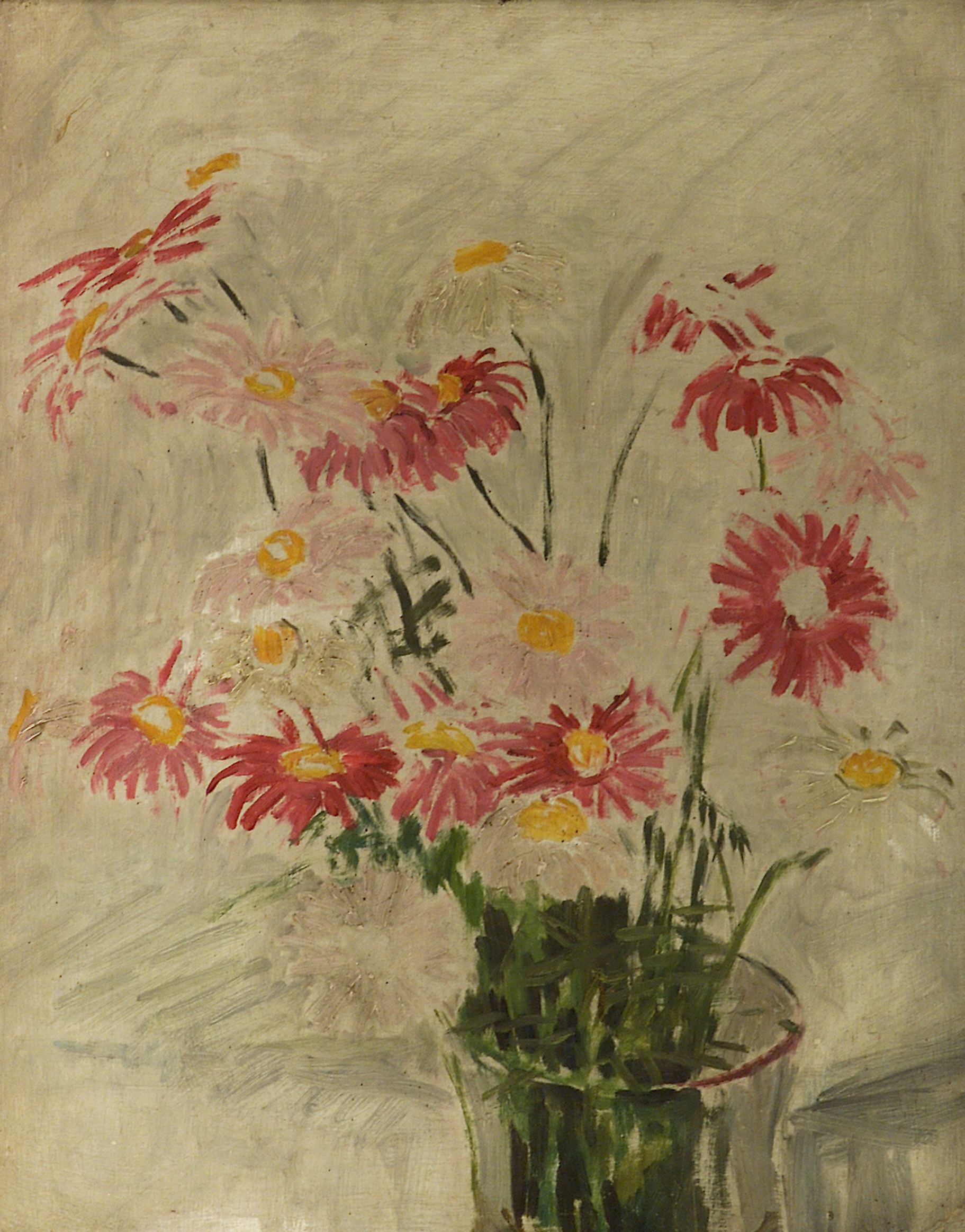 2609 AH autor Ignacy Pinkas, Margaretki, olej dykta, 44x35, fot
