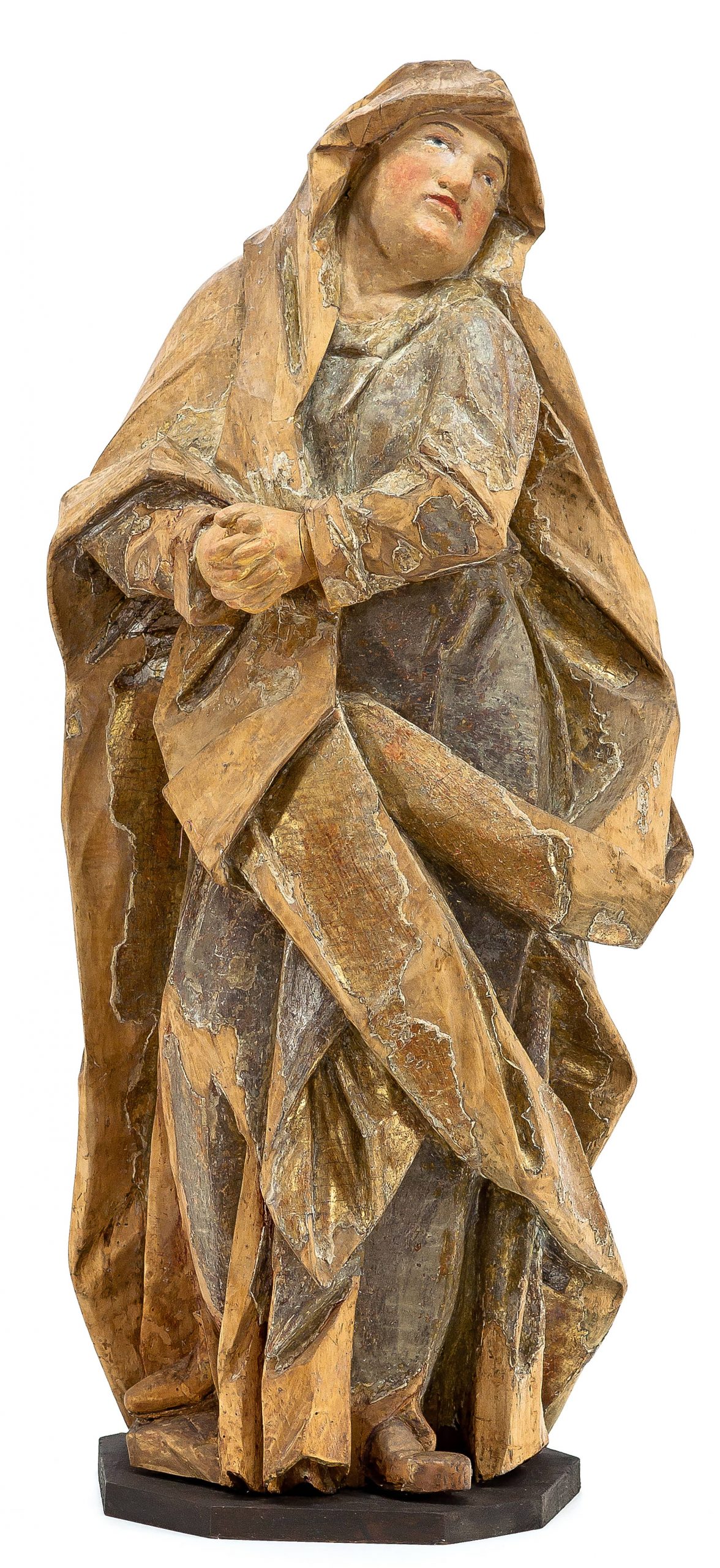 2837 ah rzeźba, matka boska, drewno polichromowane, xviii w.
