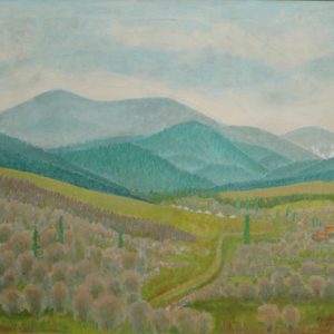 2912 ah, autor st. witowski z jasła, połonina caryńska, 1976, olej na płótnie, 70x90 cm