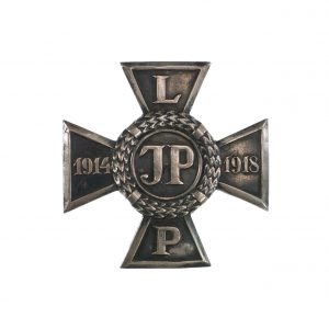 2968 ah krzyż legionowy, srebro, po 1918 r. 4,1x4,1 cm.