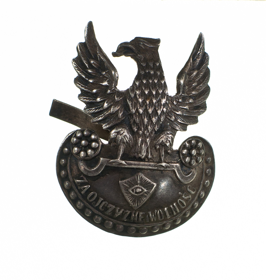 3016 ah orzeł ii korpusu w rosji 1917 r. metal, 4x3 cm.