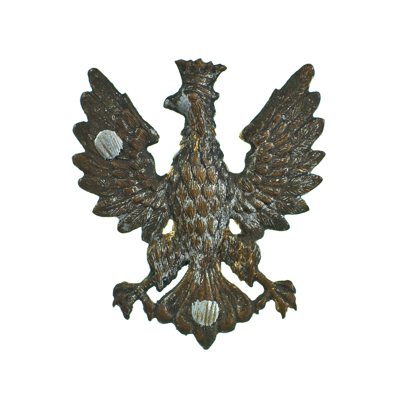 3020 orzeł wojsk wielkopolskich, 1919 r. mosiądz, 4,9x4,3 cm.