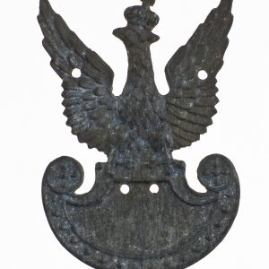 3021 ah orzełek wz.19 z blachy cynkowej z otworami do przyszycia, 1919 r. 5,5x3,8 cm.