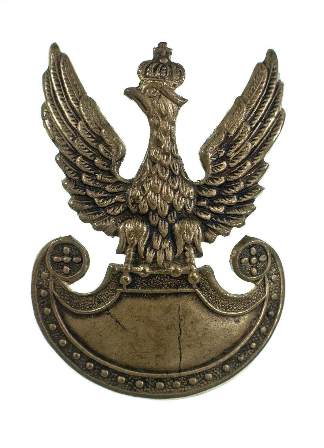 3027 ah orzeł wzór 19. mosiądz, 6x4 cm.
