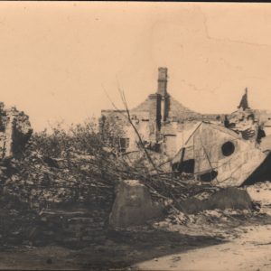 342 afh jasło ruiny na rogu ulic bednarskiej i jagiełły 1945 r.