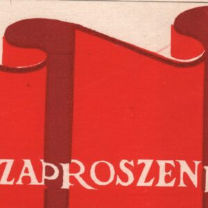 4419 ahsid – zaproszenie na uroczystość wręczenia sztandaru dla polskiej zjednoczonej partii robotniczej, 1978 r.