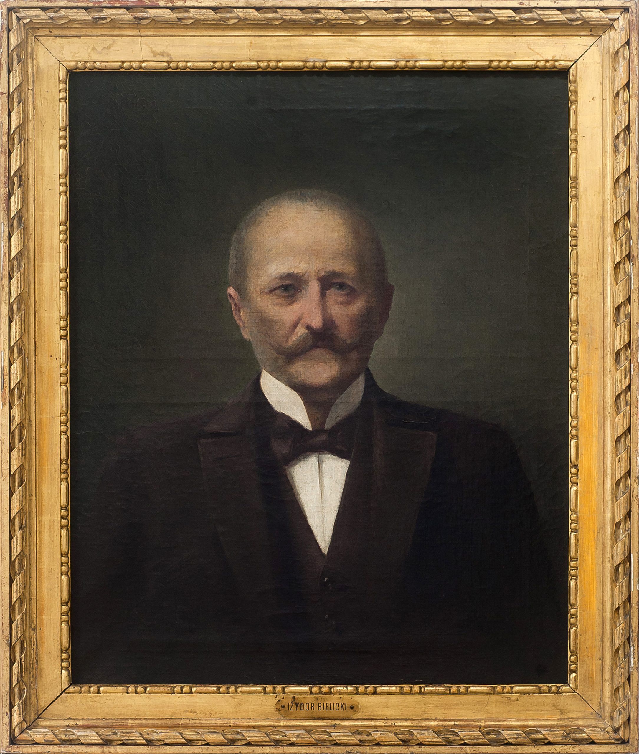 458 ah, portret izydora bielickiego, olej na płótnie autor nn