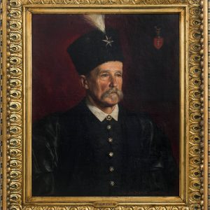 461 ah portret stanisława biesiadeckiego, 1902 r., mal. jan bąkowski, olej na płótnie,