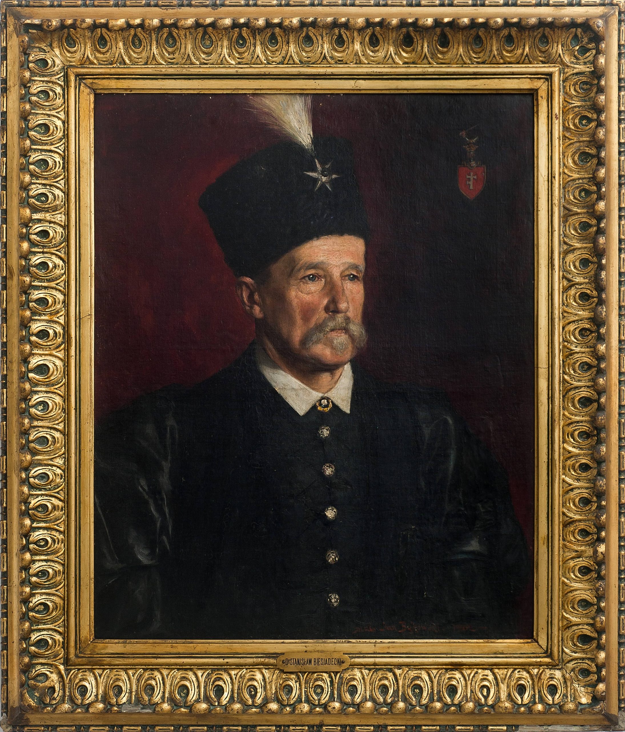 461 ah portret stanisława biesiadeckiego, 1902 r., mal. jan bąkowski, olej na płótnie,