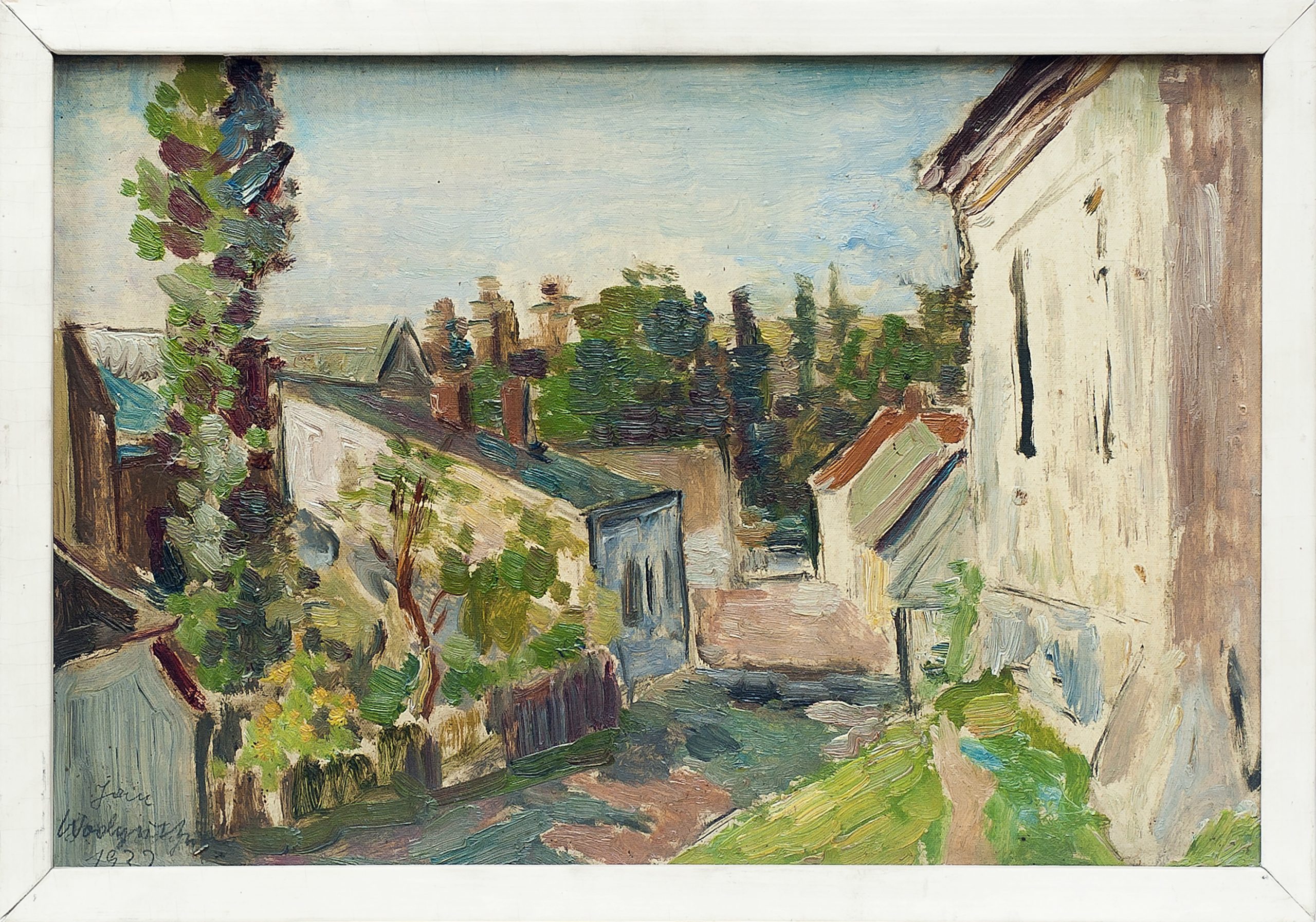 468 ah, jan wodyński, fragment jasła, olej na dykcie, 193,  23 x 34 cm