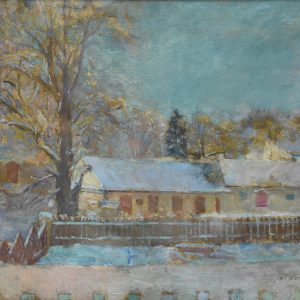 5399 ah, autor st. szczepański, przedwiośnie, olej na płótnie, 50x65 cm
