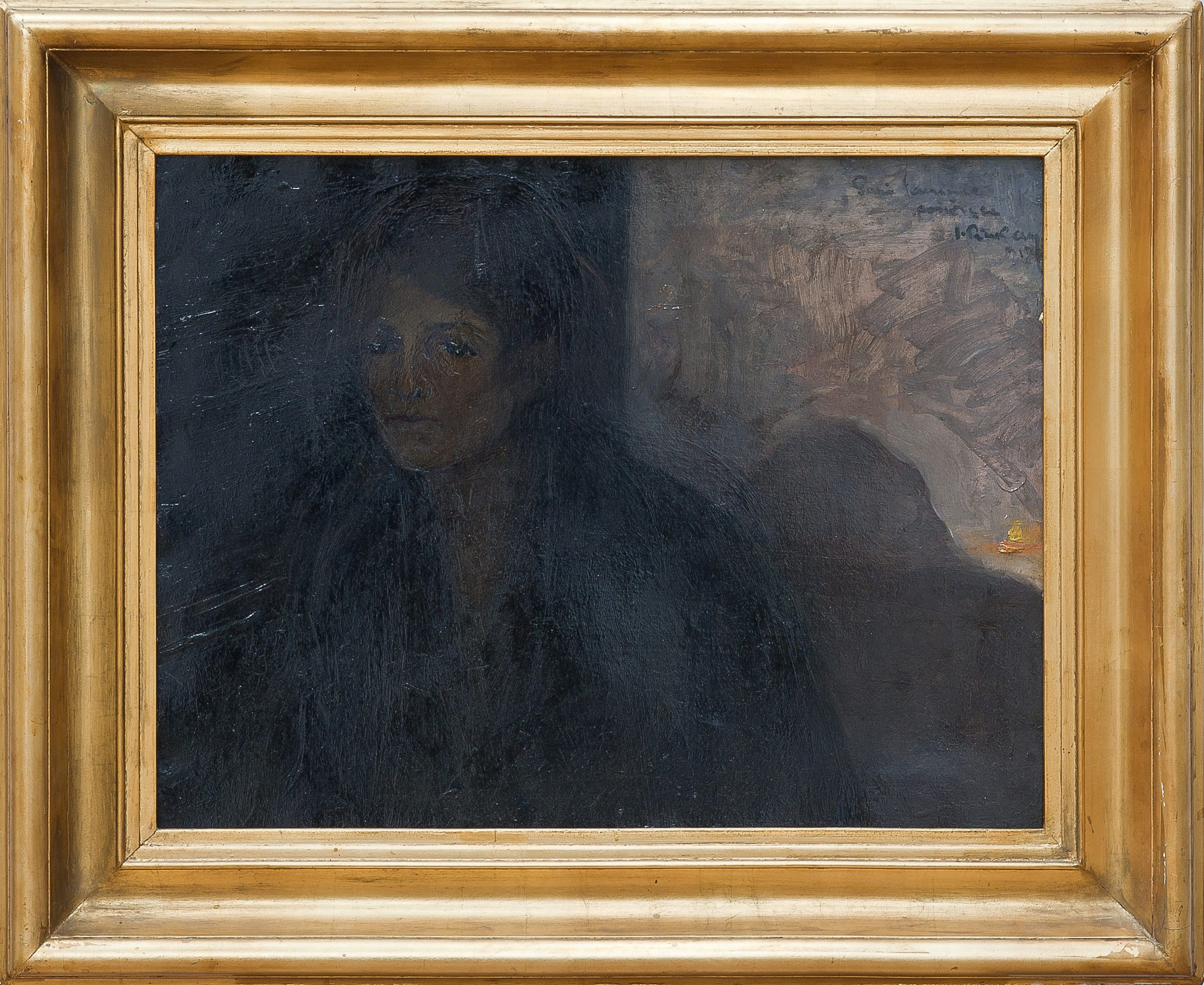 5403 AH autor Ignacy Pinkas, Portret pani Janiny, 1917, olej tektura, 50x65, fot. MSz