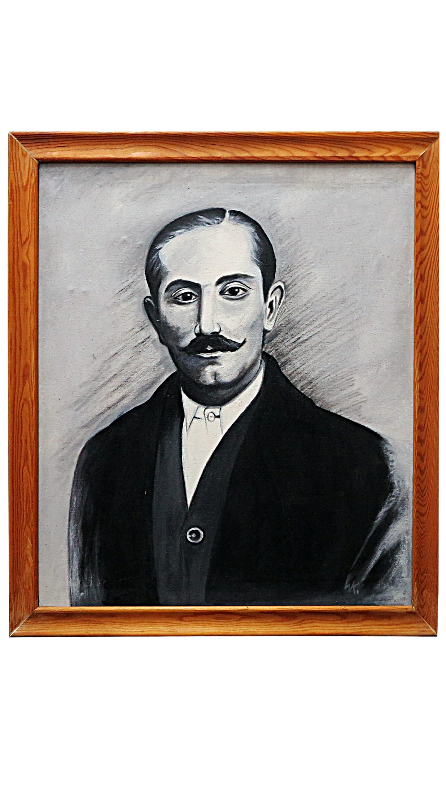 5421 ah  portret wincentego witosa, rysunek tuszem, autor wk,  po 1945 r.