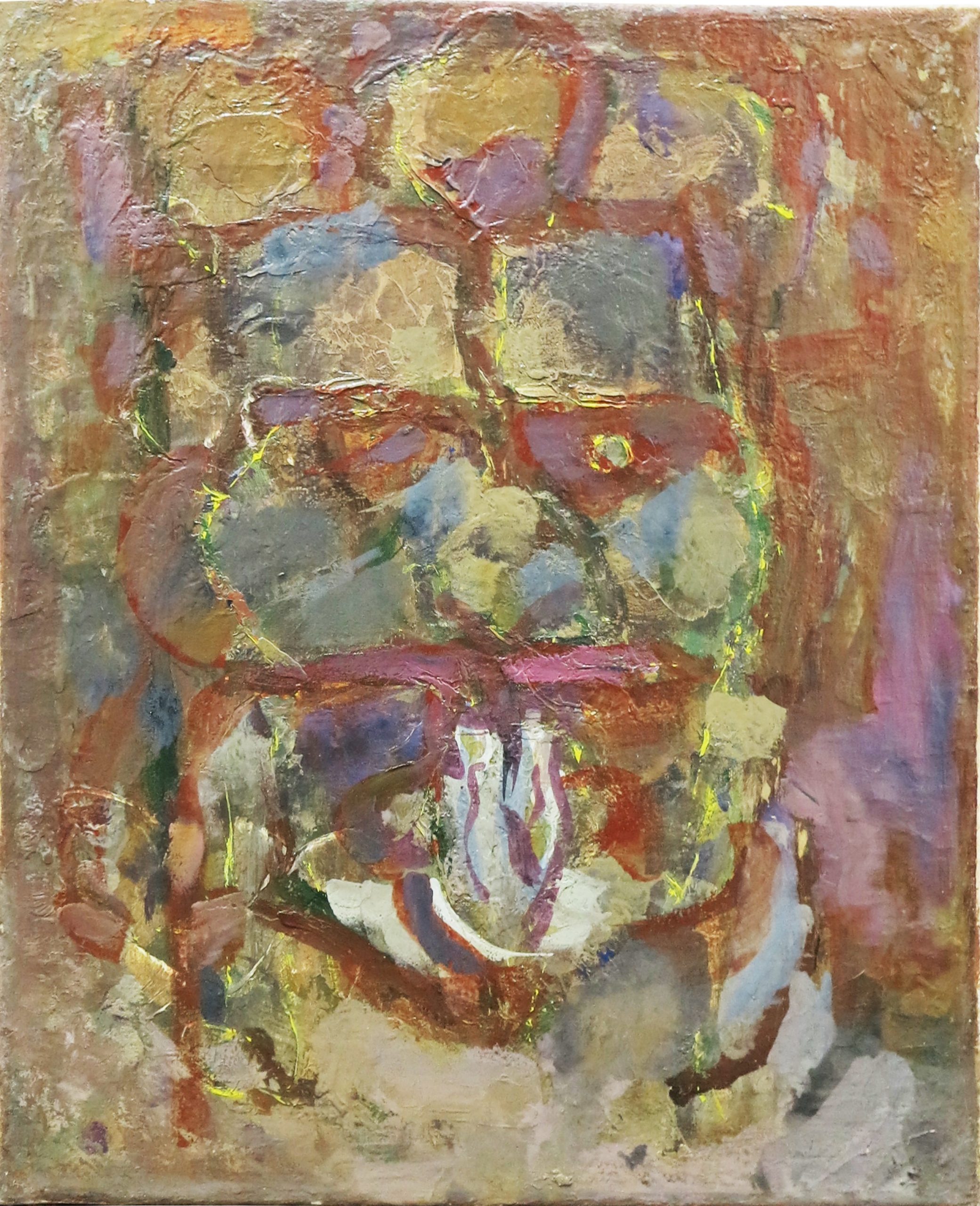 5458 ah, jan wodyński, maszkaron i, 46 x 39, olej na płótnie.