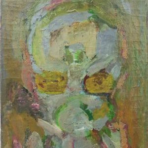 5459 ah, jan wodyński,  maszkaron iii, 47 x 39, olej na płótnie,